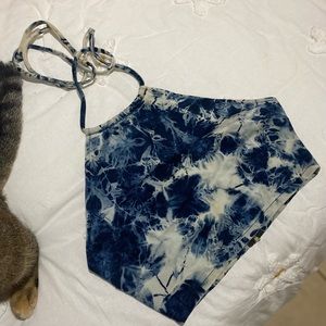 Denim Washed Crop Top